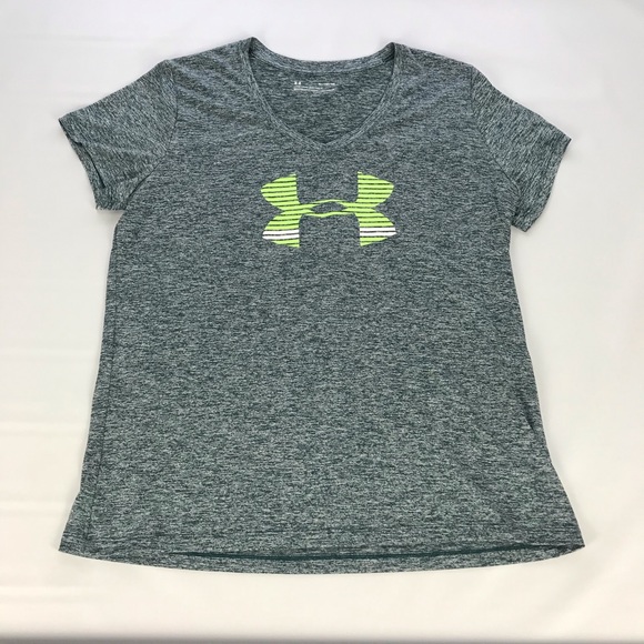Lot (2) Under Armour Loose Fit Heatgear V Neck Tee - Picture 3 of 12